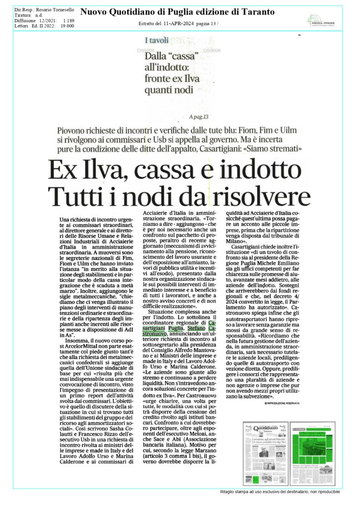 Nuovo-Quotidiano-11-4_page-0001-724x1024 Casartigiani sulla vertenza Acciaierie d’Italia