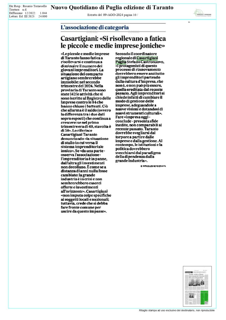 Nuovo-Quotidiano-9-8-24_page-0001-1-724x1024 Casartigiani torna sulla situazione di stallo delle imprese