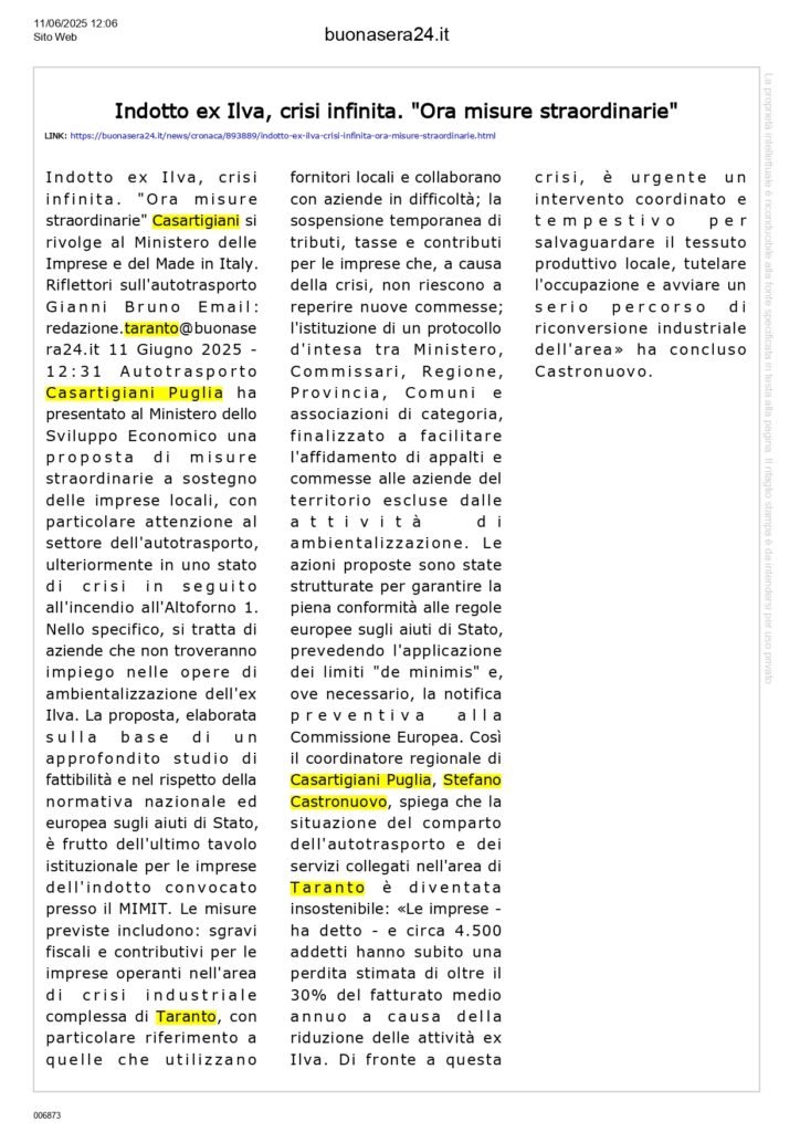Buonasera-12-6_page-0001-724x1024 Casartigiani Puglia propone misure straordinarie per le imprese dell'indotto