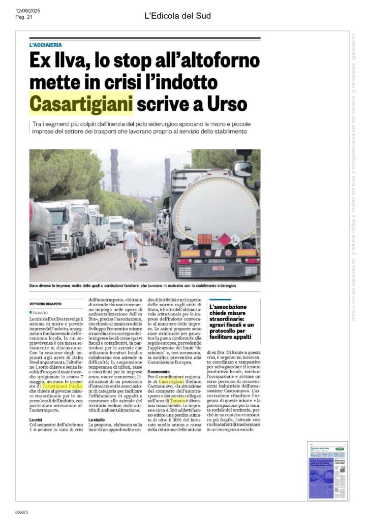 Edicola-del-Sud-12-6_page-0001-724x1024 Casartigiani Puglia propone misure straordinarie per le imprese dell'indotto