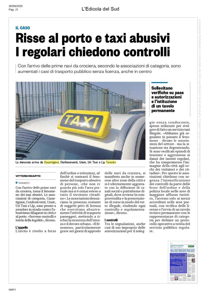Edicola-del-Sud-26-6_page-0001-724x1024 Tassisti contro abusivi: “Legalità violata, pronti alla protesta”