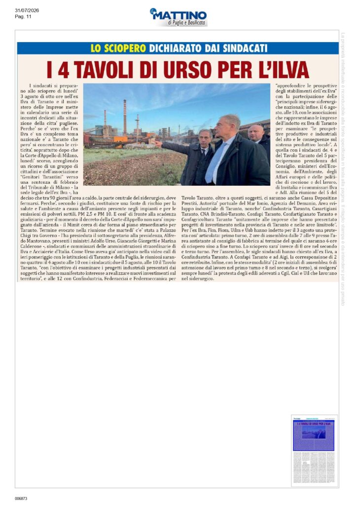Mattino-1-8_page-0001-724x1024 Ex Ilva Taranto: la transizione ecologica è l'unica strada per salvare lavoro, salute e sviluppo